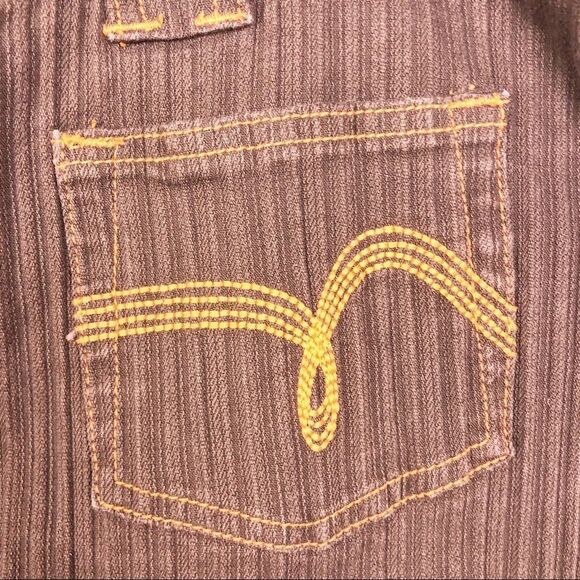 VILLAGE JEANS | Vintage Brown Textured Pants Orange Accents Women’s Plus Size 20 - Picture 6 of 6